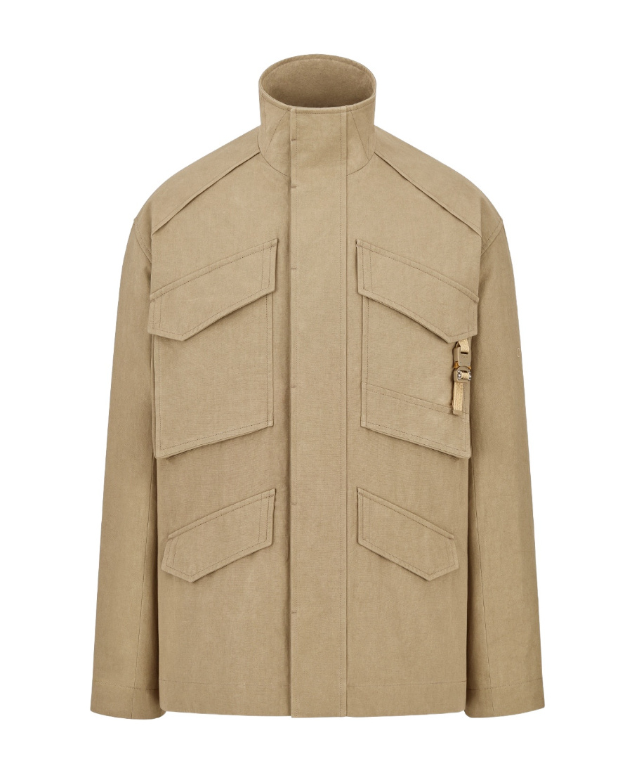 Dior Logo Parker Coat In Nude