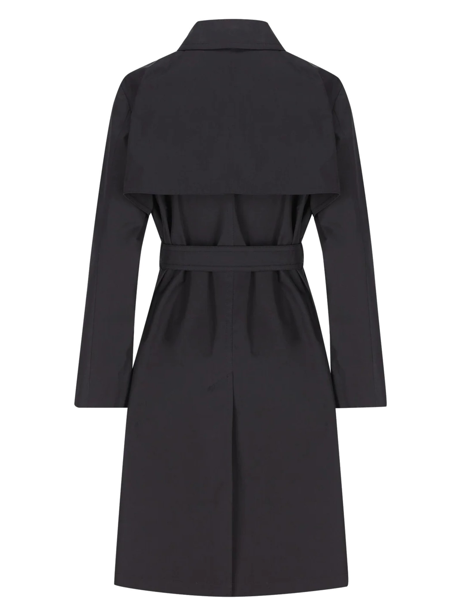 Herno Belted Trench Coat In Black