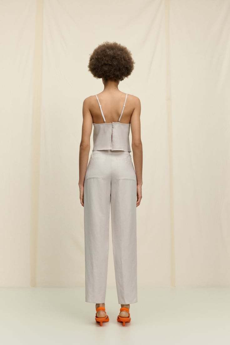 Shop Dorothee Schumacher Logo Casual Pants