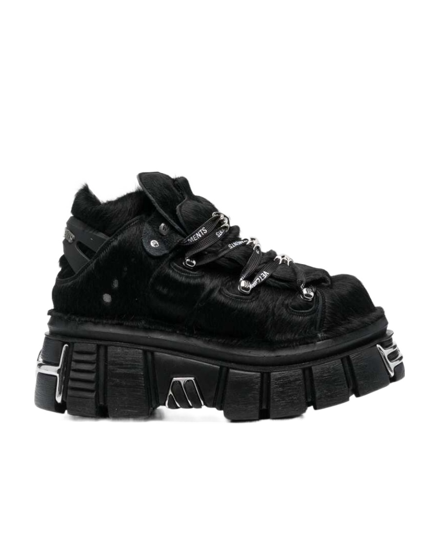 Vetements 75mm Platform Leather Trainers