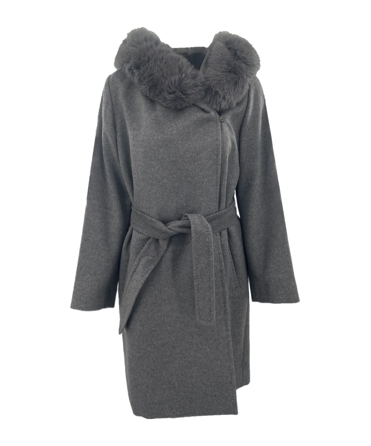 Max Mara Long-sleeved Coat In Black