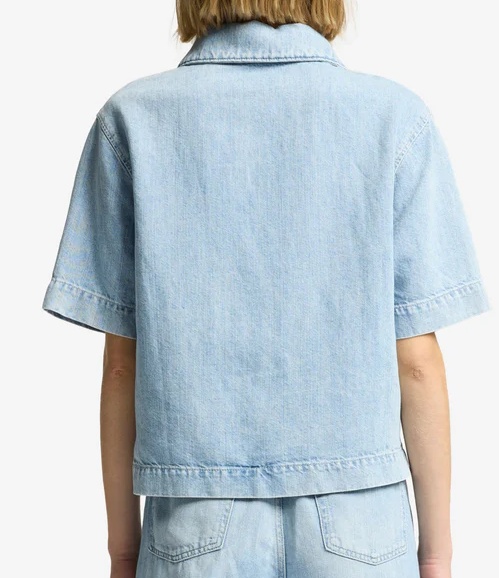 7 For All Mankind Kansas Celeste Denim Top