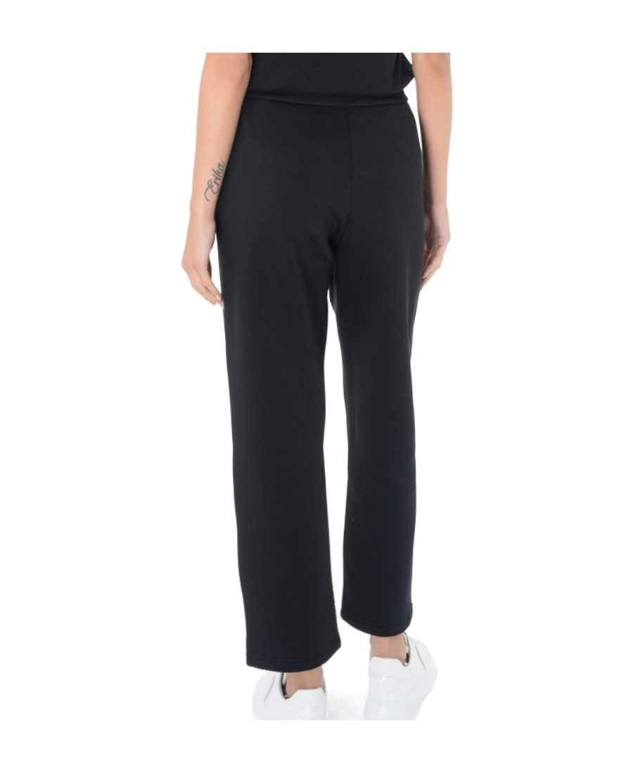 Max Mara Wide-leg Pants With Clean Waistband In Black