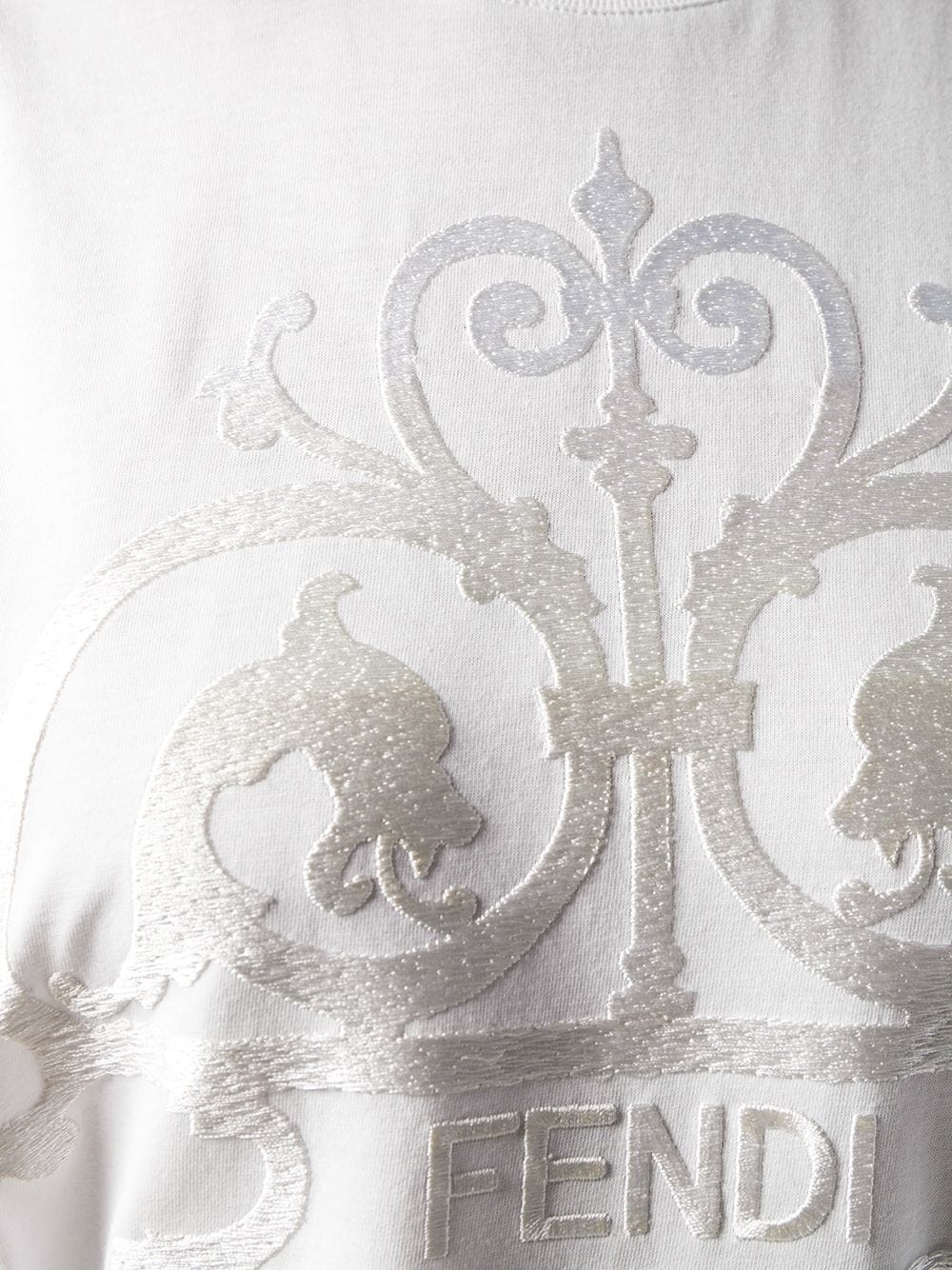 Fendi Gate Logo T-shirt In White