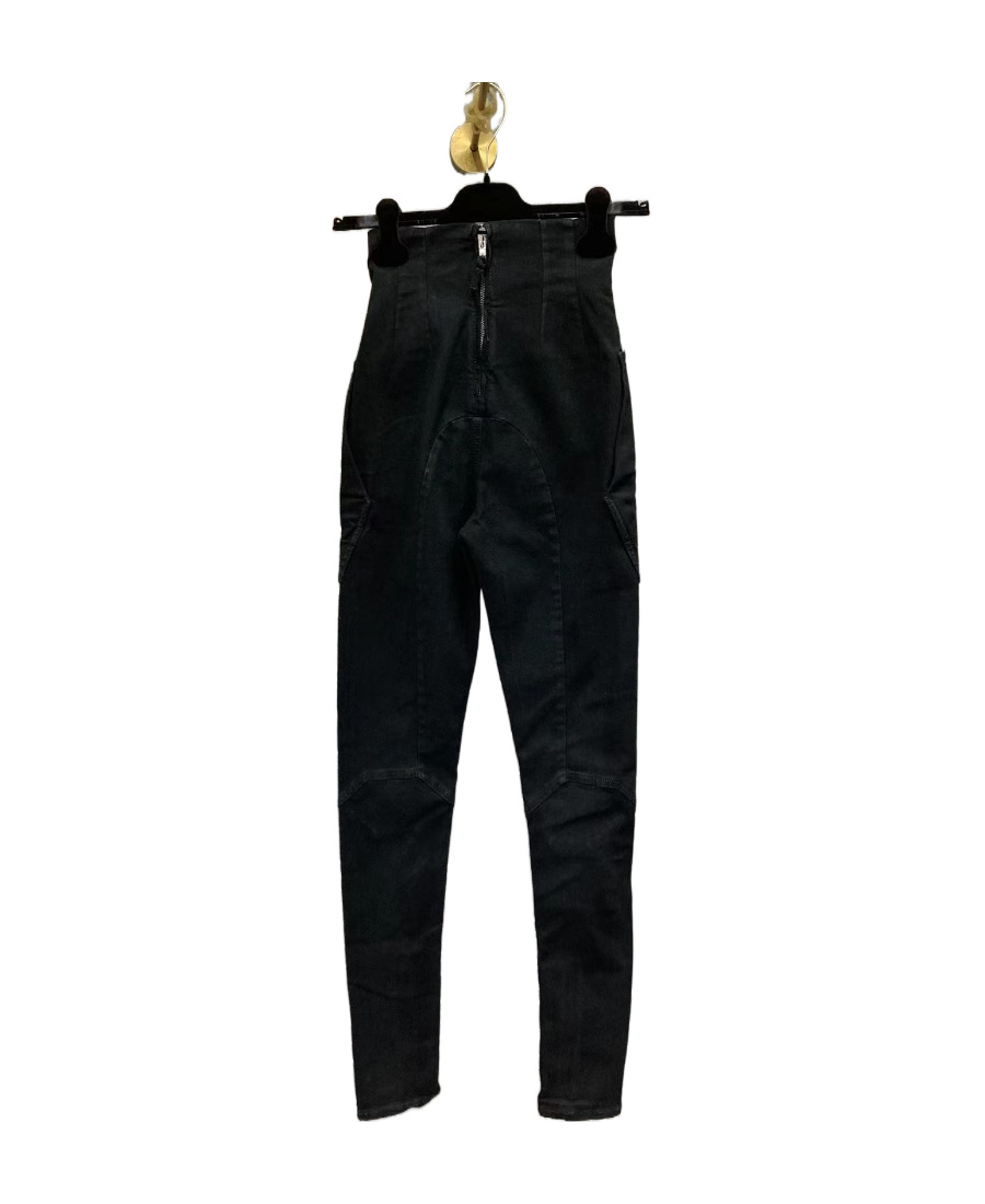 Rick Owens Drkshdw Zipper Trousers Leg Denim Trousers In Black