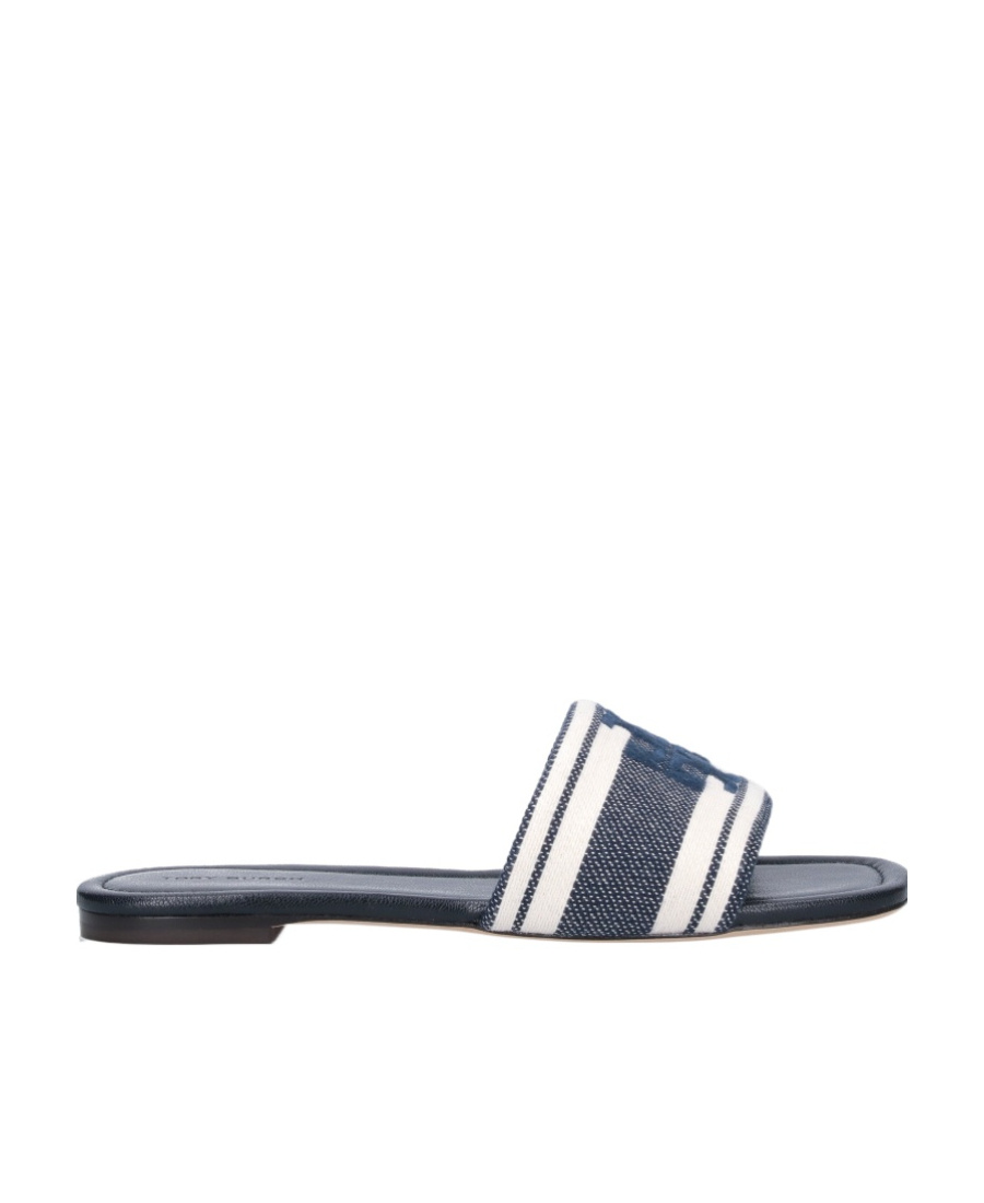 Tory Burch Pantoletten Aus Jacquard Mit Stickereien In Gray