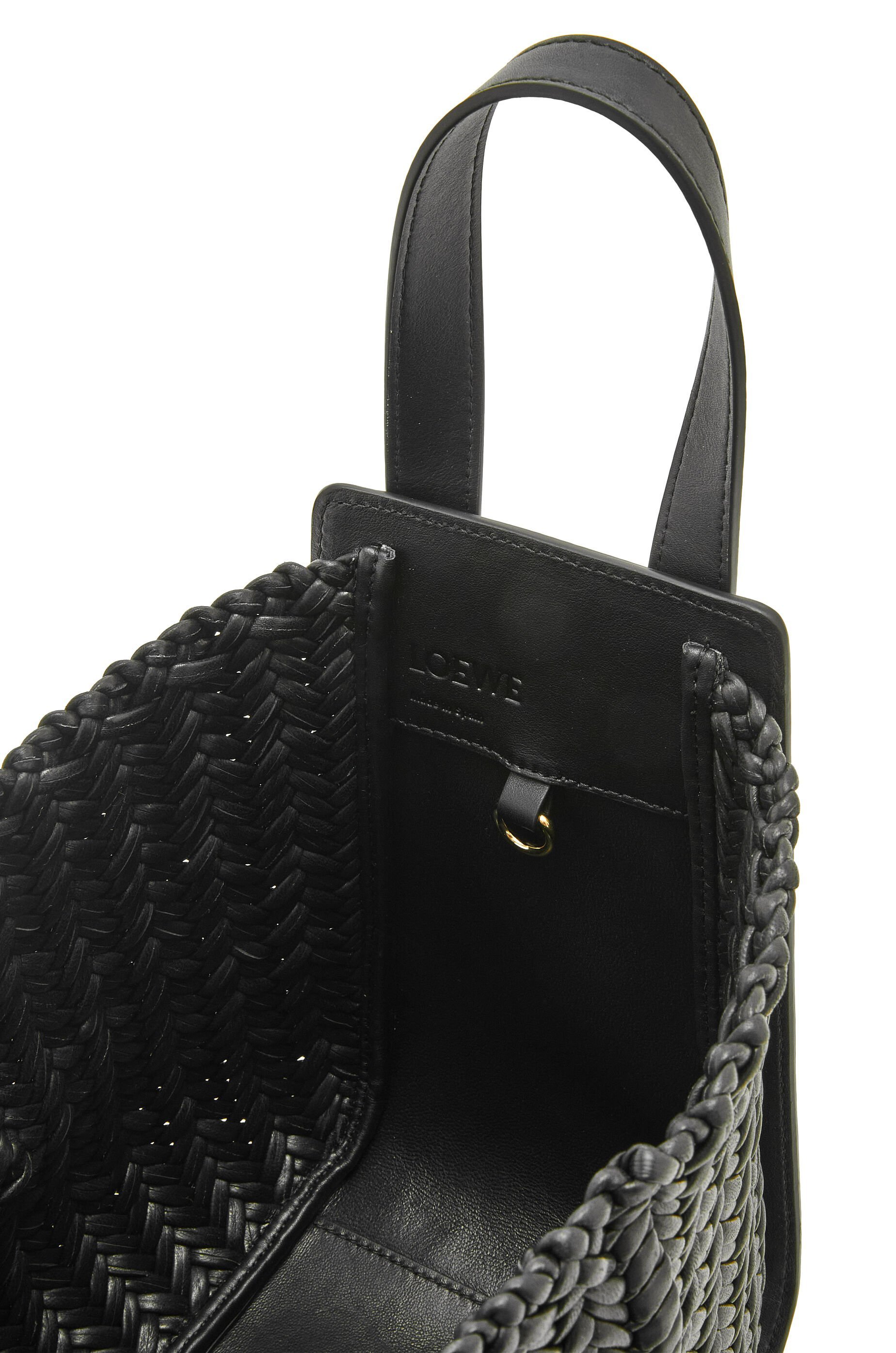 Loewe Leather Hammock Top-handle Bag In Black