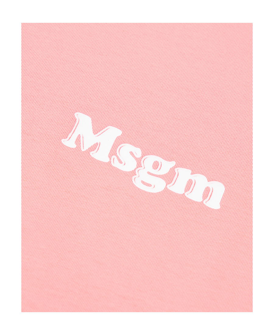 Msgm Logo Short-sleeved T-shirt In Pink