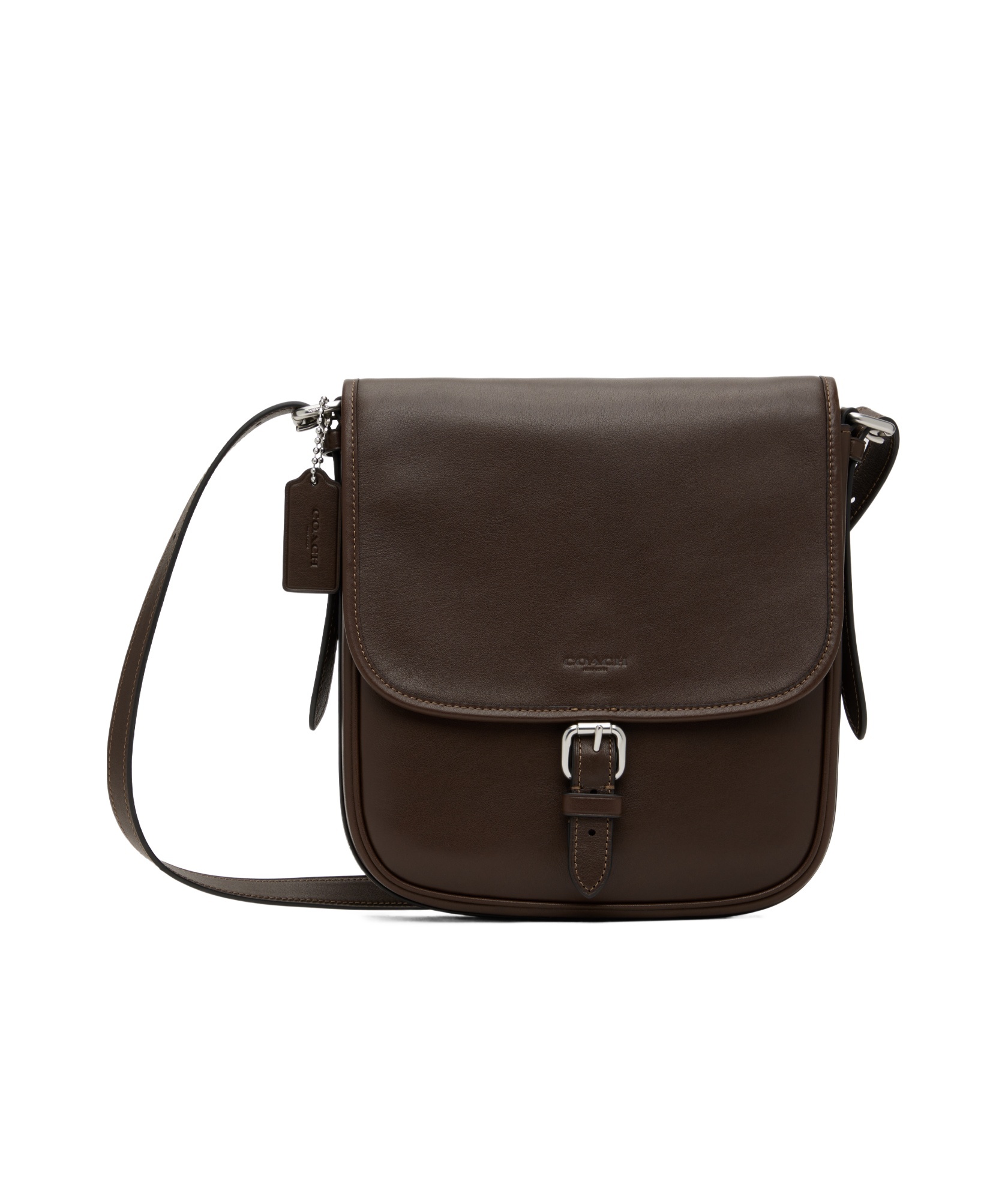 Shop Coach Hitch Flap Crossbody Bag In Maple