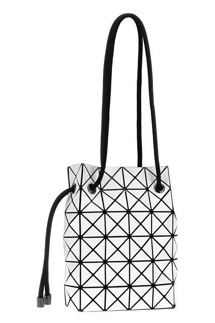 Bao Bao Issey Miyake Geometric Drawstring Bucket Bag In White