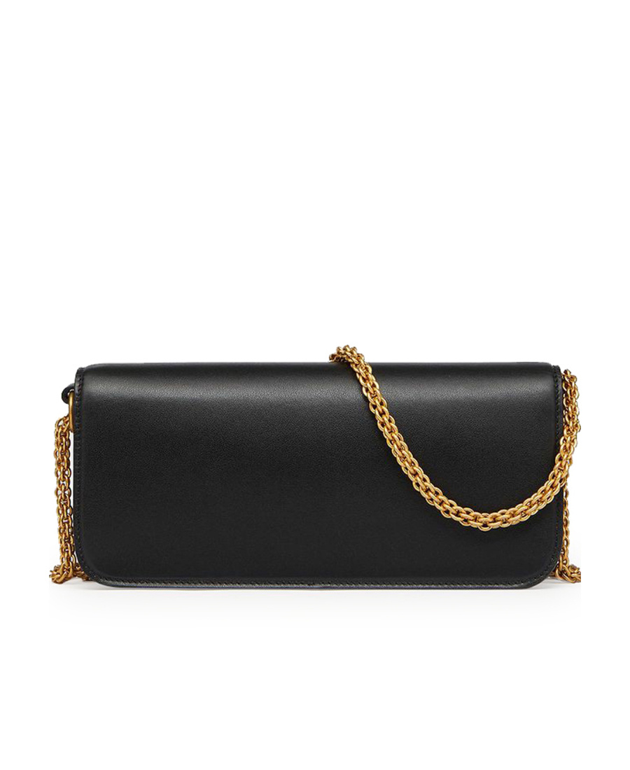 Valentino Garavani Garavani Locò Calfskin Shoulder Bag Woman Black Uni In Black