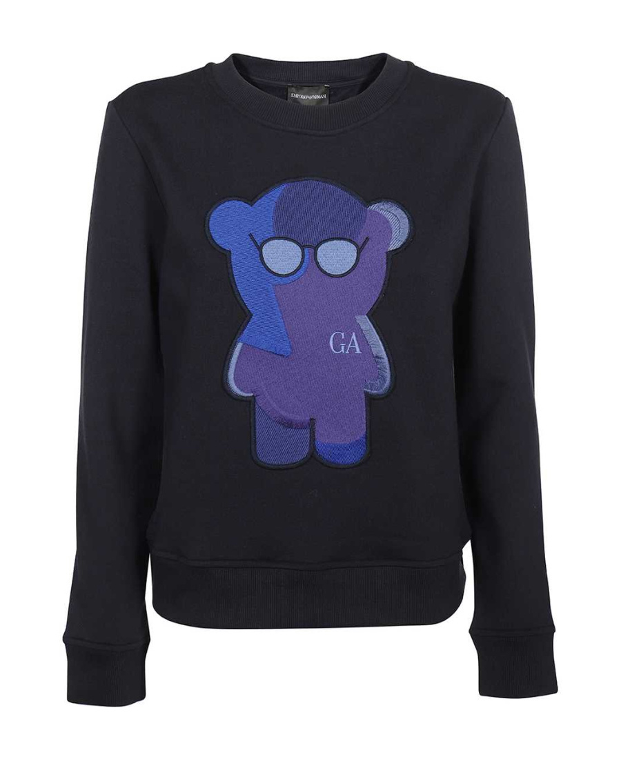 EMPORIO ARMANI MANGA BEAR LONG-SLEEVED SWEATSHIRT