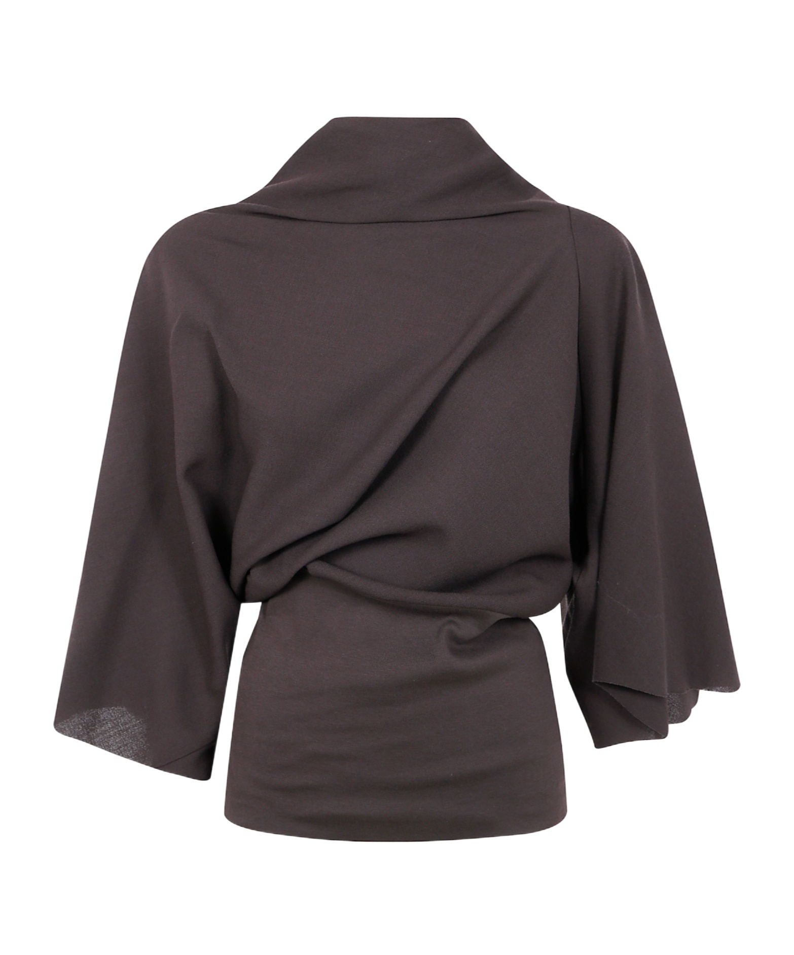Rick Owens Wide Sleeve Top In Brown