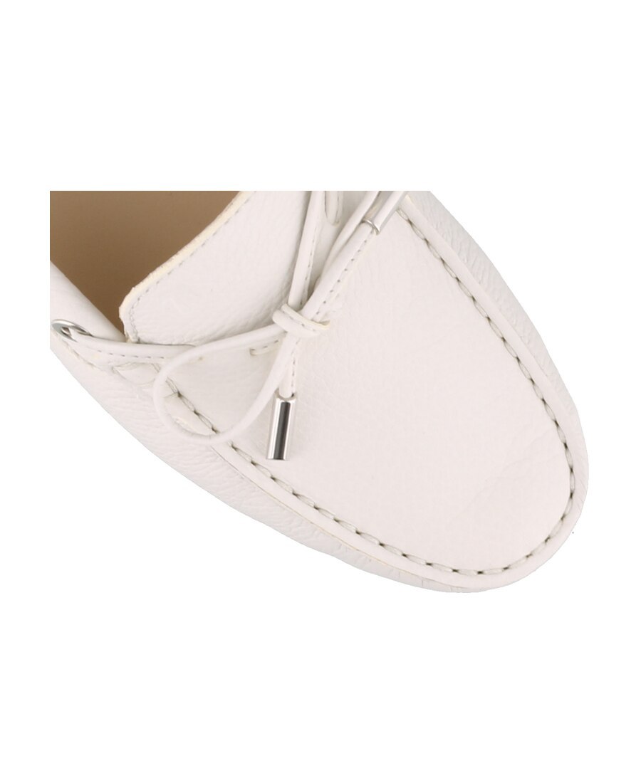 Tod's Woman Loafers Off White Size 7.5 Soft Leather In White