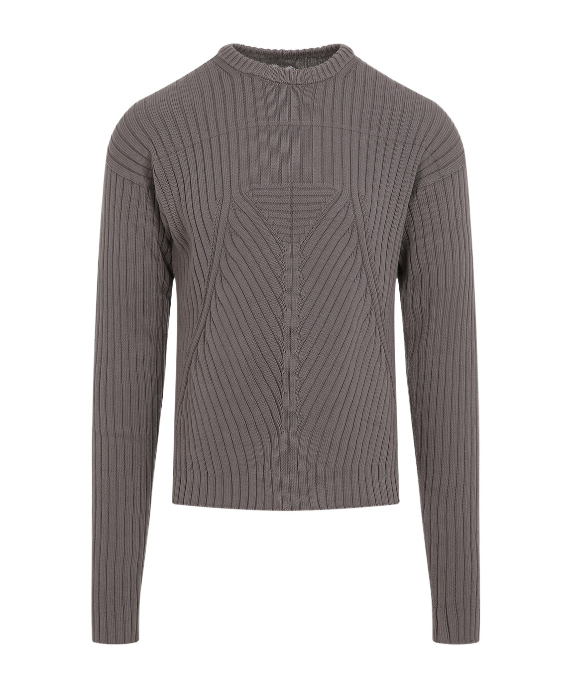 Rick Owens Gray Hollywood Round Neck Sweater In Gray