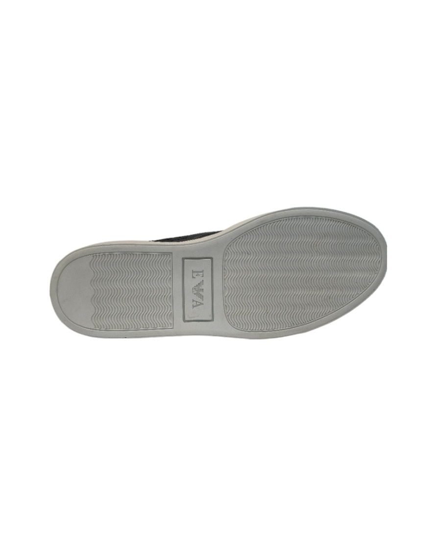 Emporio Armani Tie Casual Sports Shoes In Black