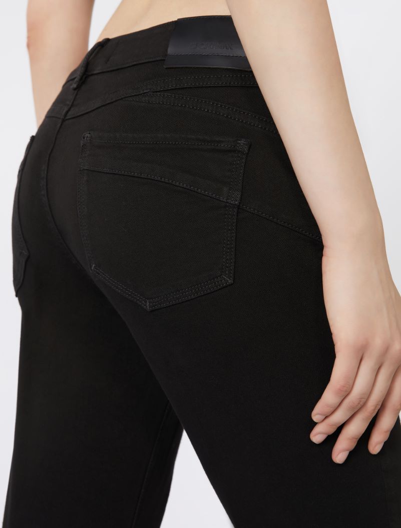 Sportmax Perfect-fit Mini Flare Jeans In Black