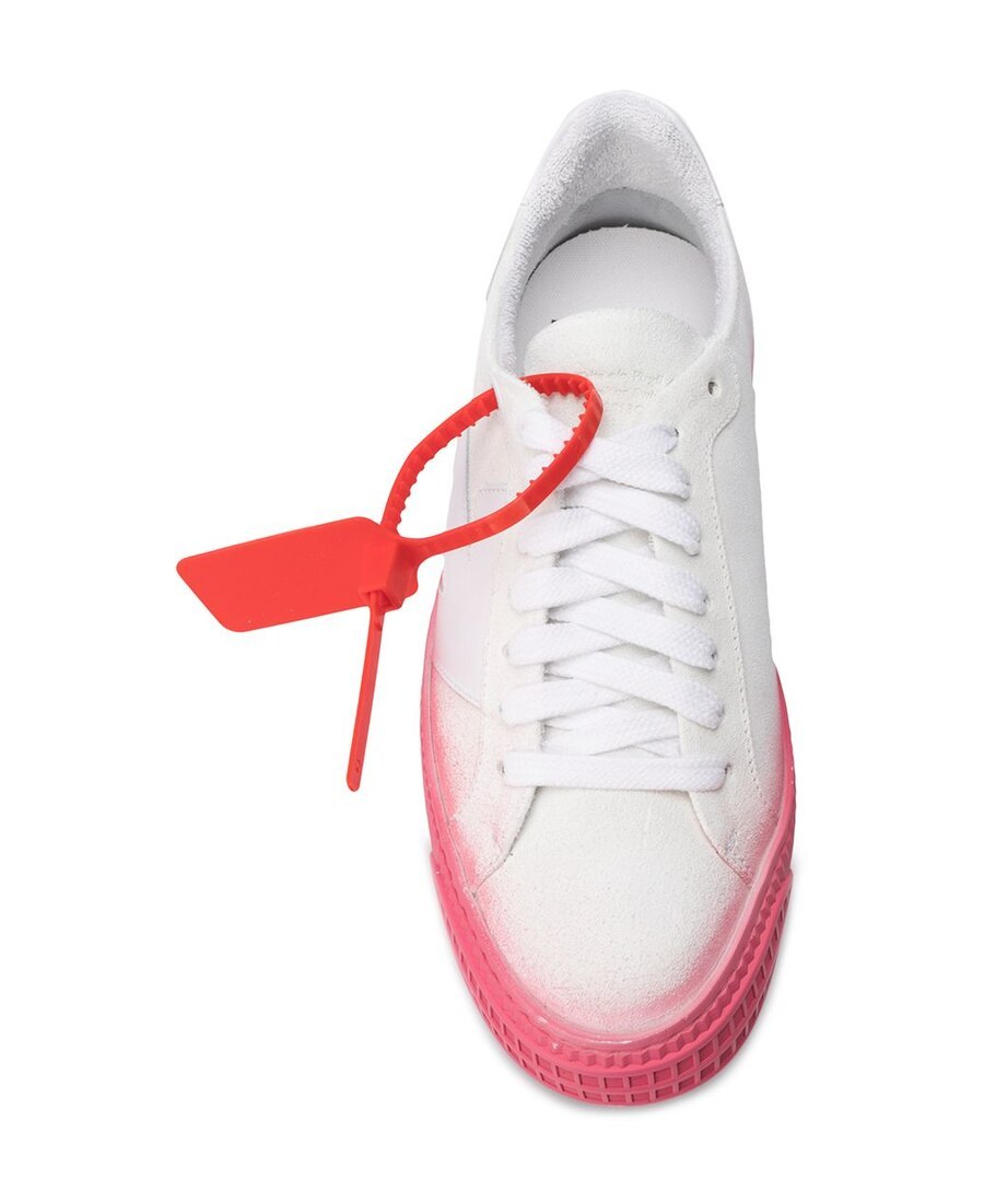 Off-white Tie Casual Sports Shoes In Pink