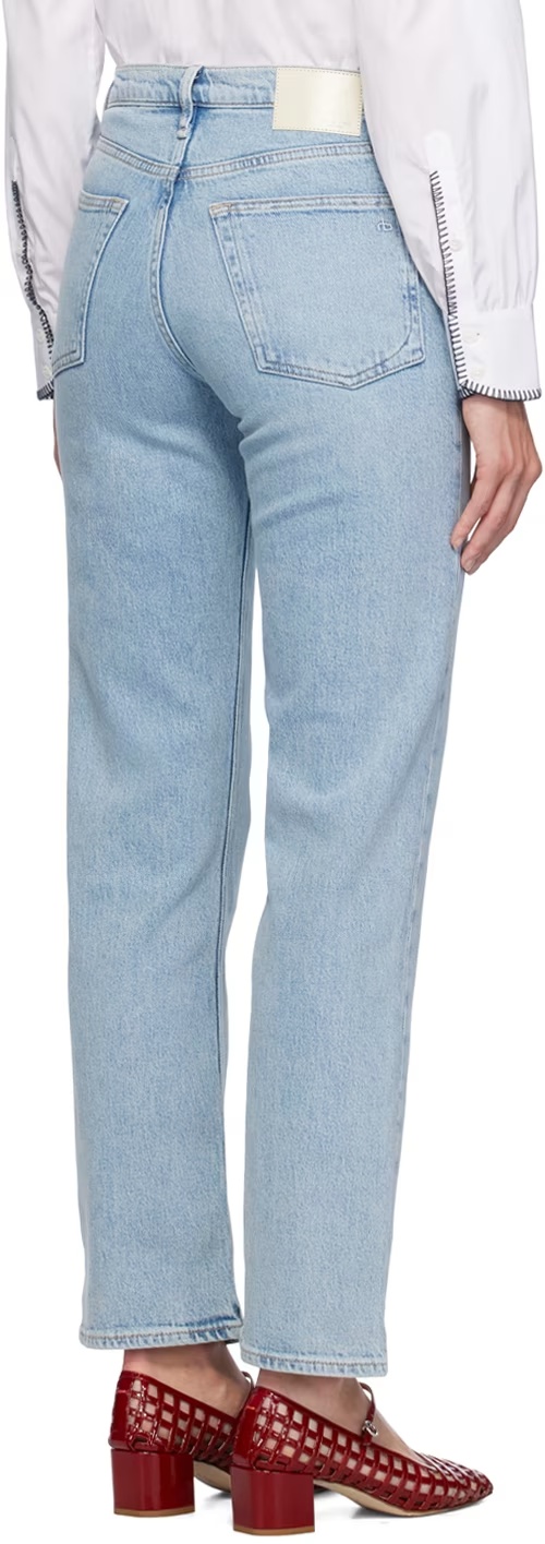 RAG & BONE HARLOW FADED DENIM PANTS