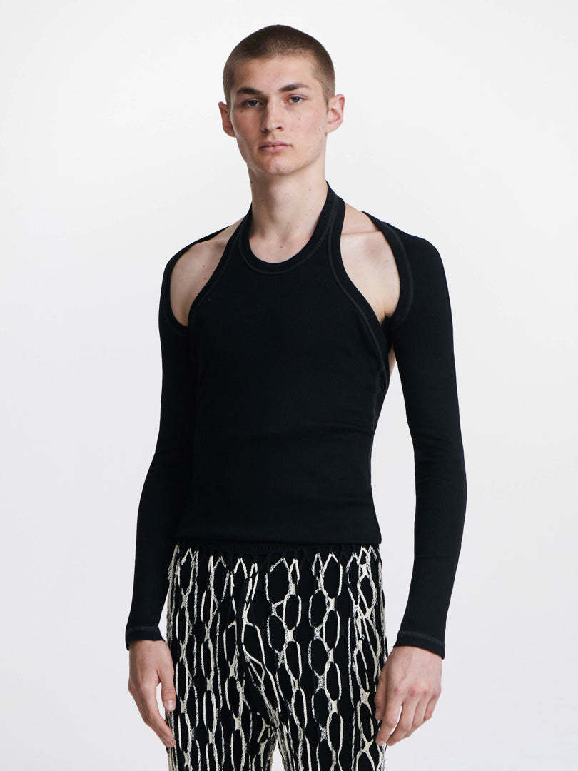 Dion Lee Modular Open-back Top In Black