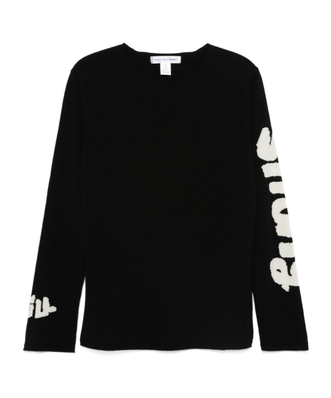 Comme Des Garçons Long-sleeved Sweater In Black