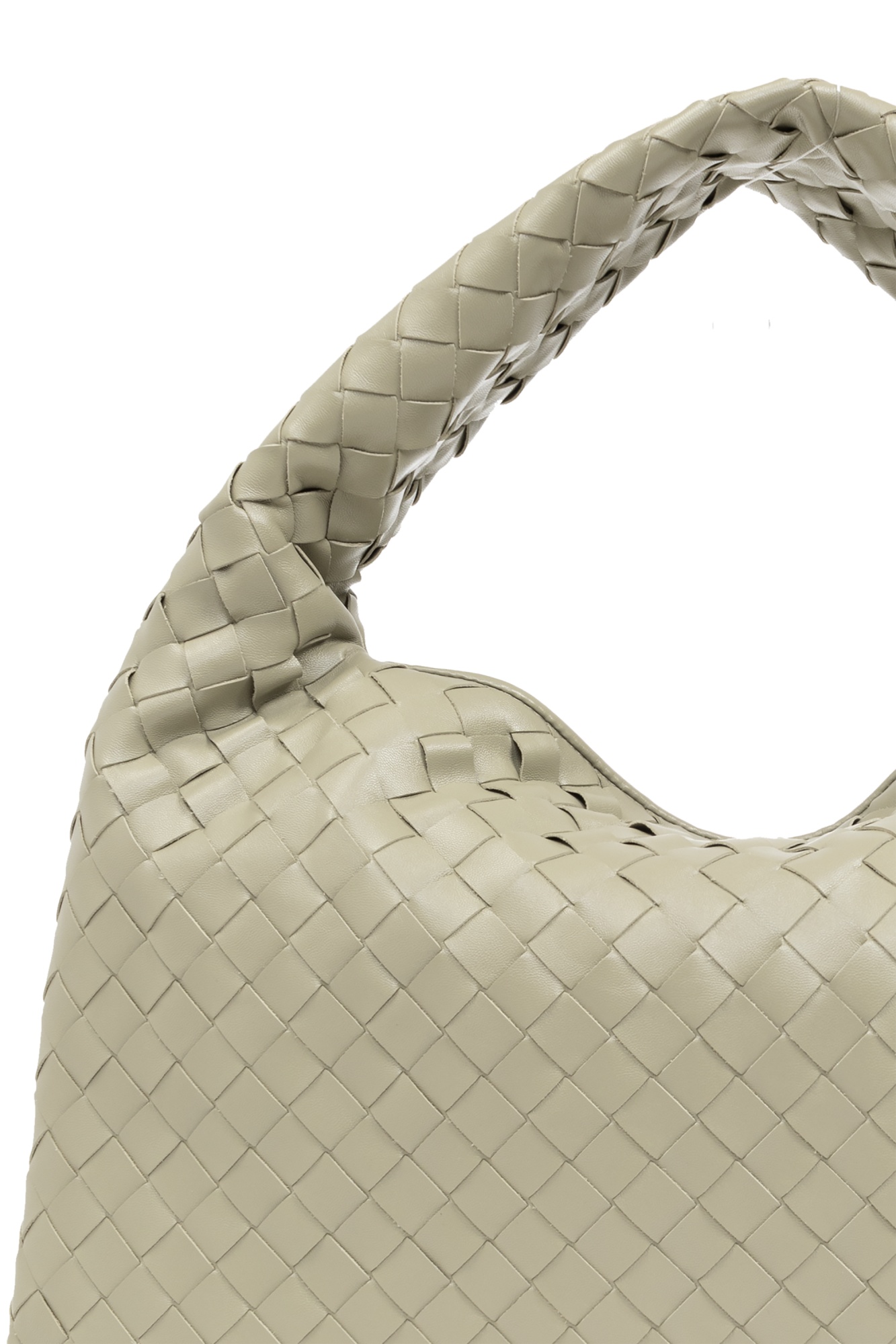 Shop Bottega Veneta Small Hop Shoulder Bag In Nude