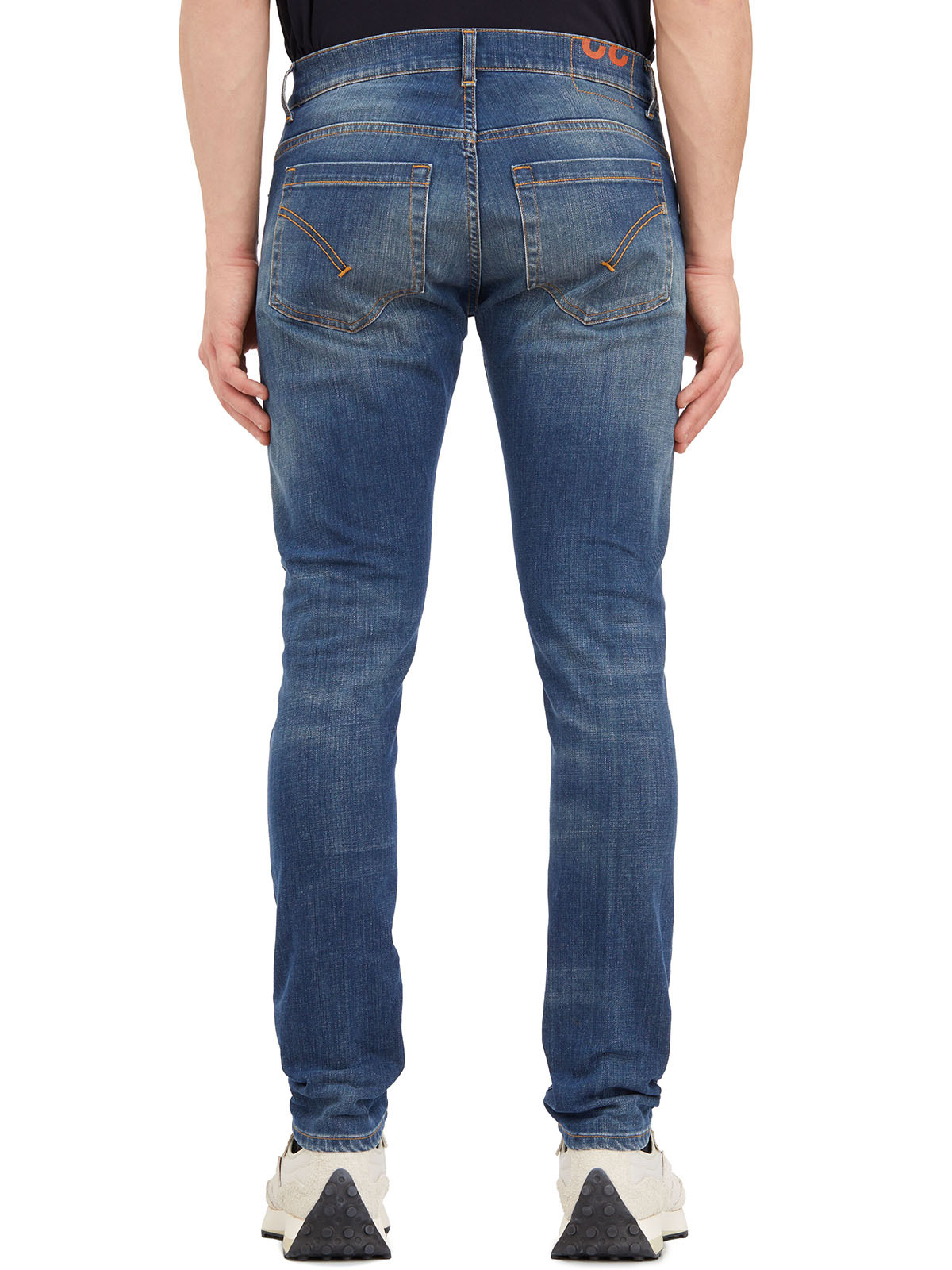 Dondup Belt Ring Denim Trousers In Blue