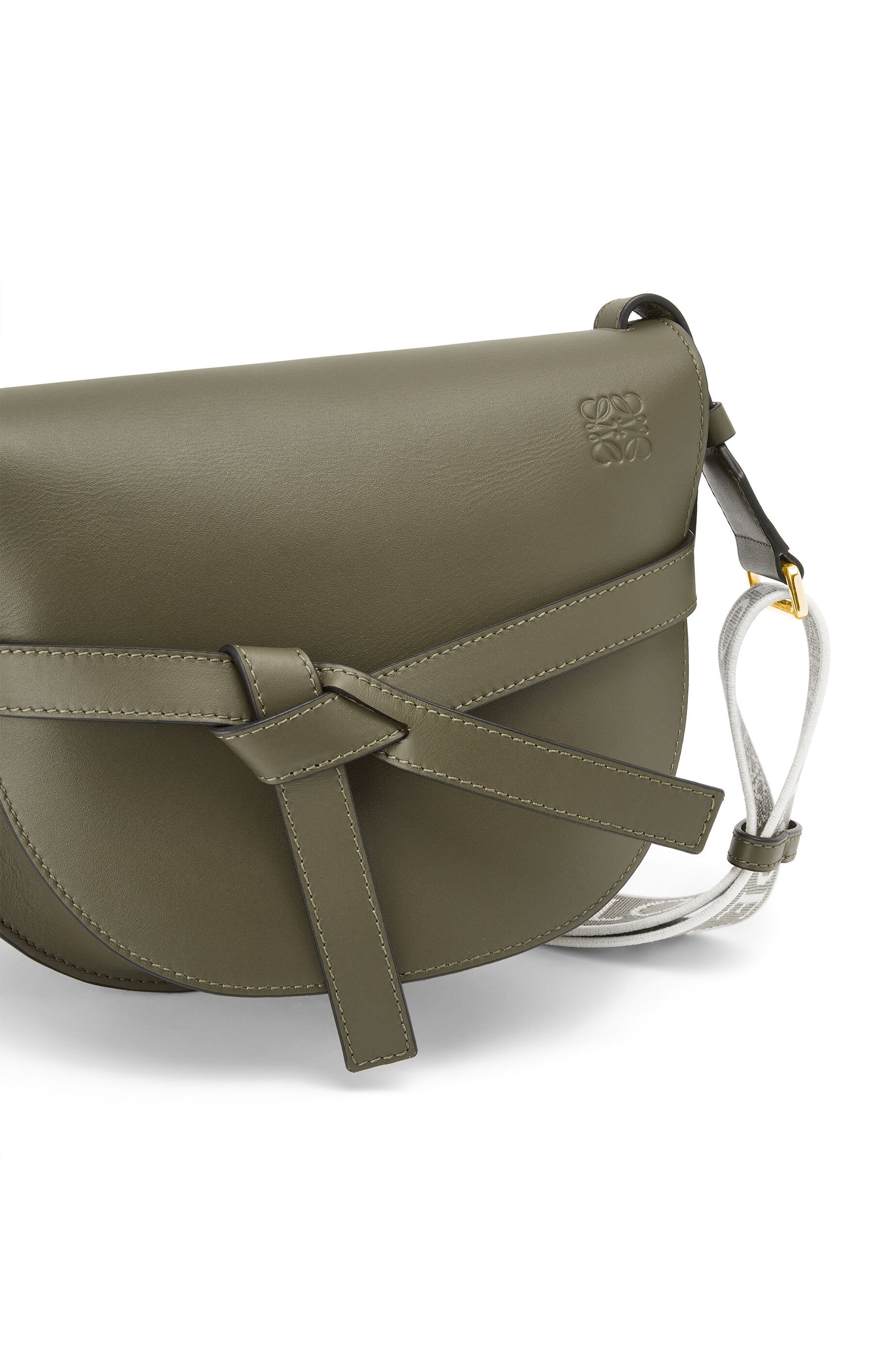 Loewe Gate Small Leather Cross-body Bag In Green