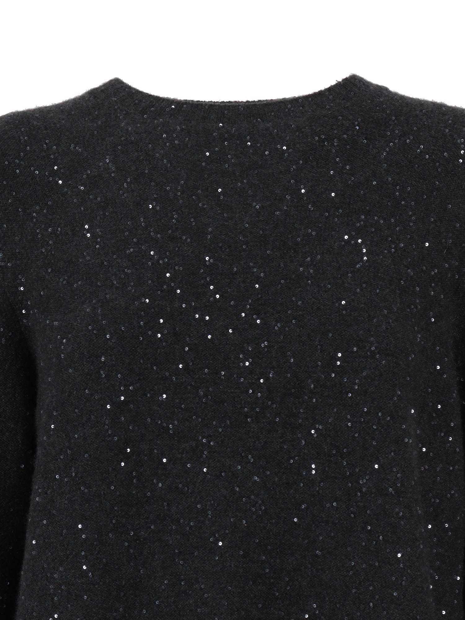 Fabiana Filippi Embellished Knit Dress In Black