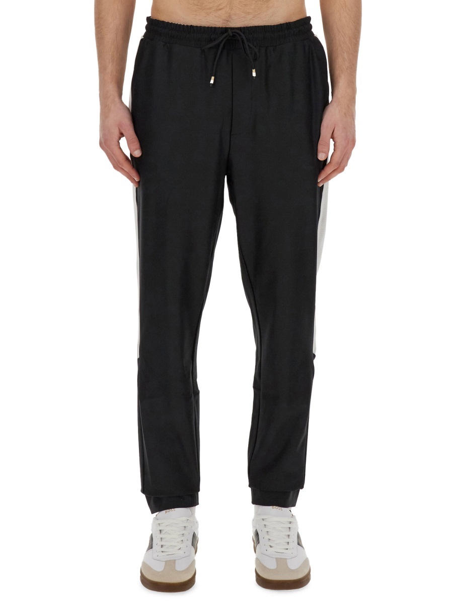 HUGO BOSS X MATTEO BERRETTINI STRIPE-DETAIL JOGGERS