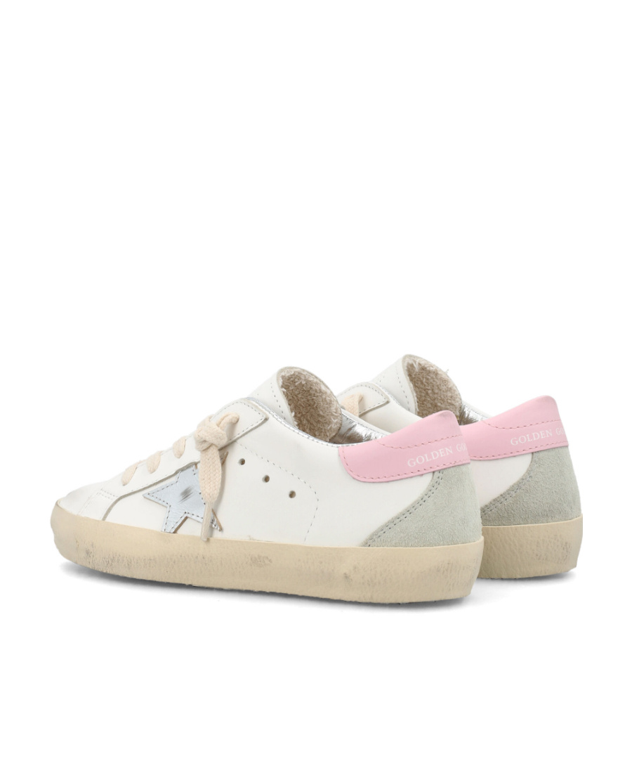 Golden Goose Kids White Super-star Classic Sneakers In White