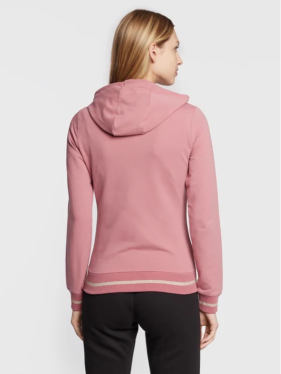 Shop Ea7 Logo And Hat Casual Jacket In Pink