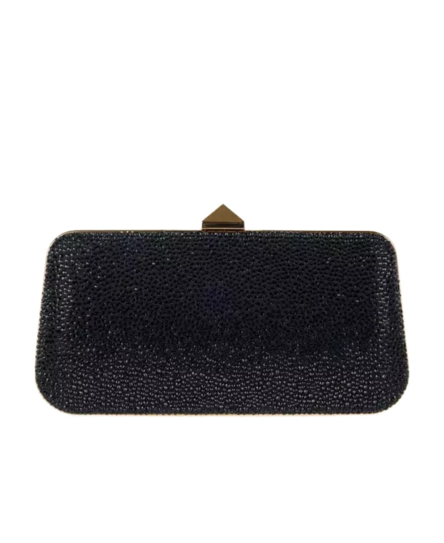 Valentino Drago Re-edition Rockstud Clutch Bag In Black
