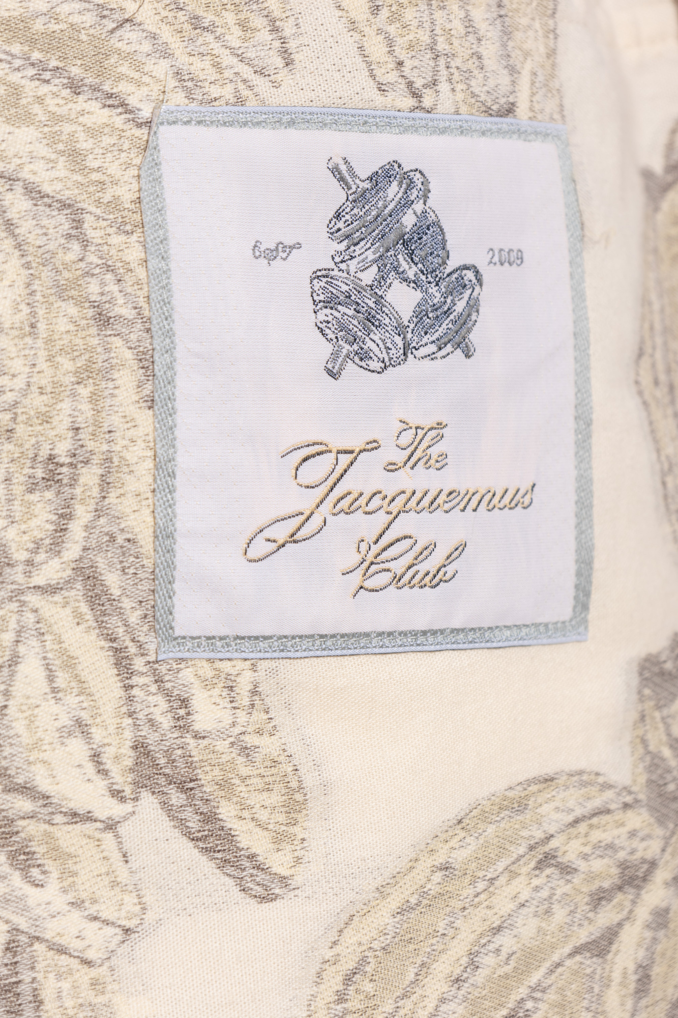 Jacquemus Beige Shorts Con Estampado In Nude