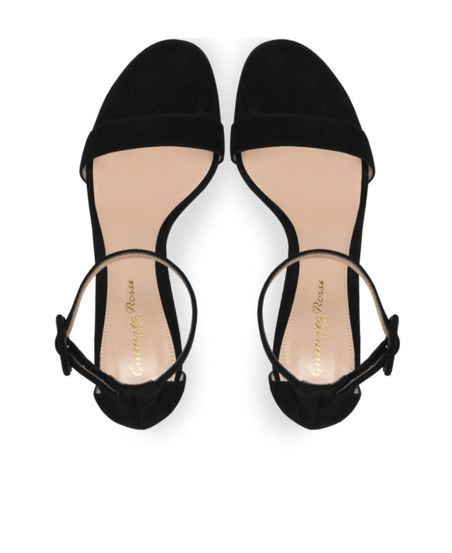 Shop Gianvito Rossi Adjustable Ankle Strap High Heel Sandals In Black