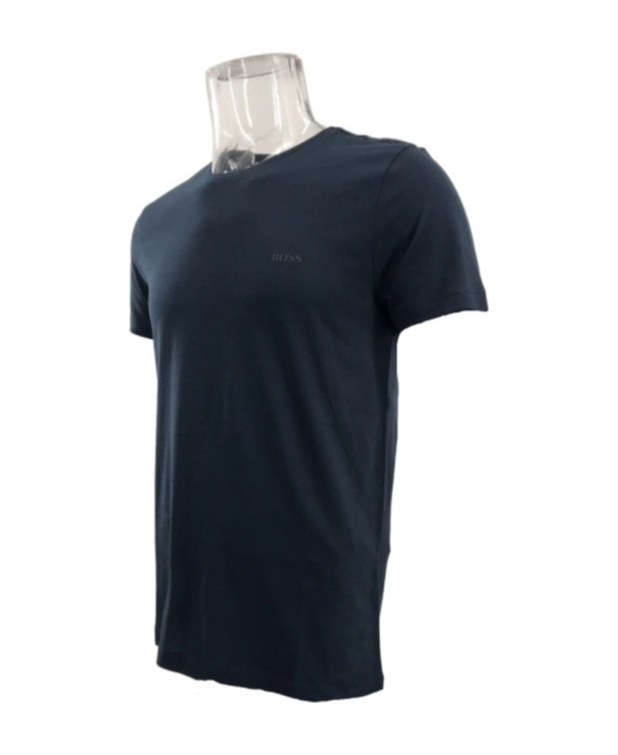 Hugo Boss T-shirt With Round Neck And Short Sleeves In Black