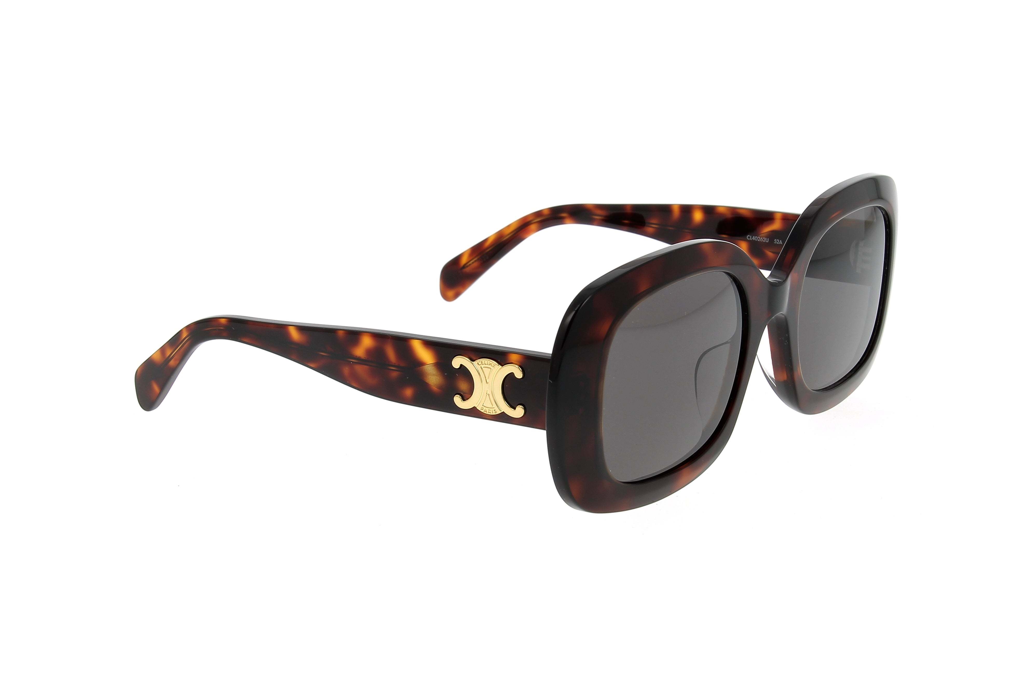 Celine Triomphe 10 Square-frame Sunglasses In Gray