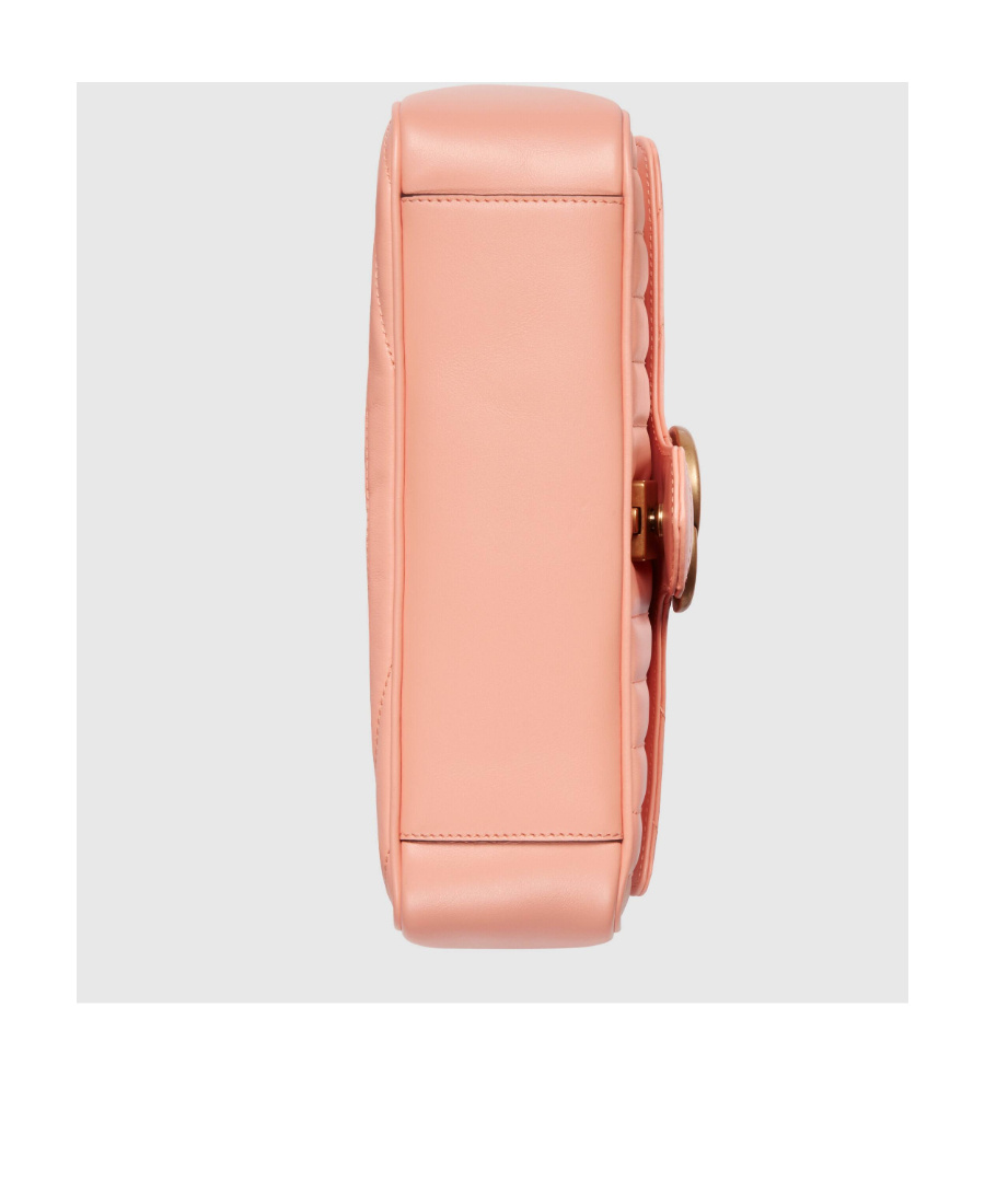Gucci Pink Quilted Leather Shoulder Handbag For Women In Pink