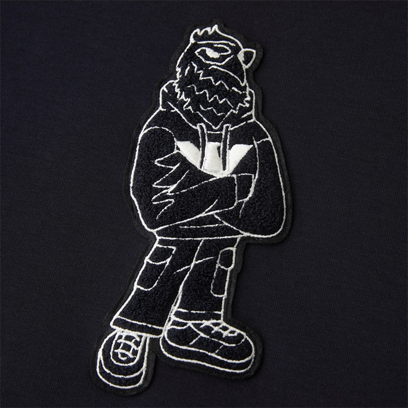 Emporio Armani Patch-detail Drawstring Hoodie In Black