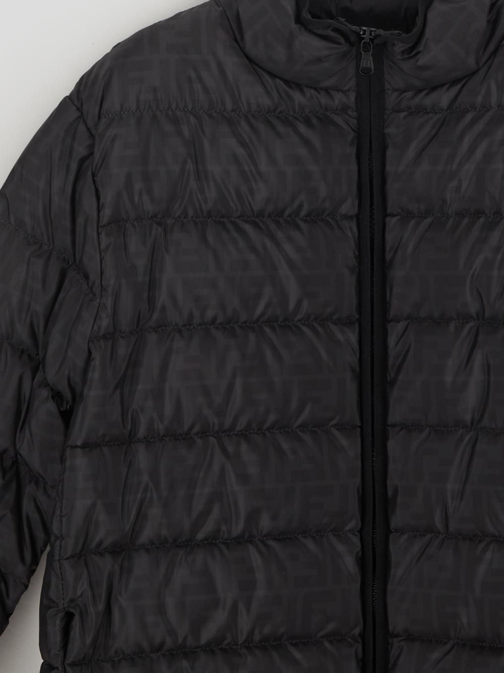 Fendi Ff-motif Padded Jacket In Black