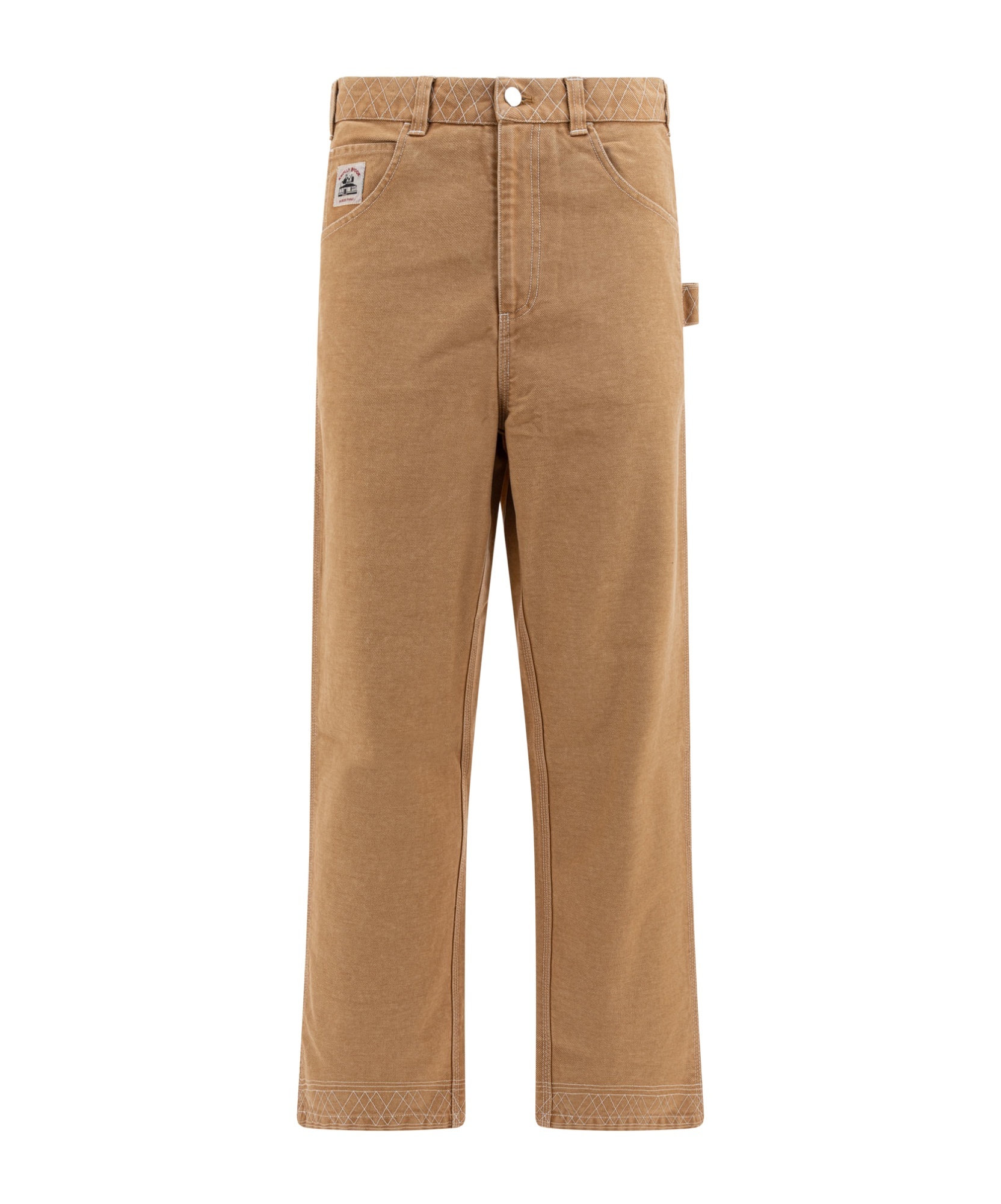 Bode Relaxed Fit Brown Trousers In Brown