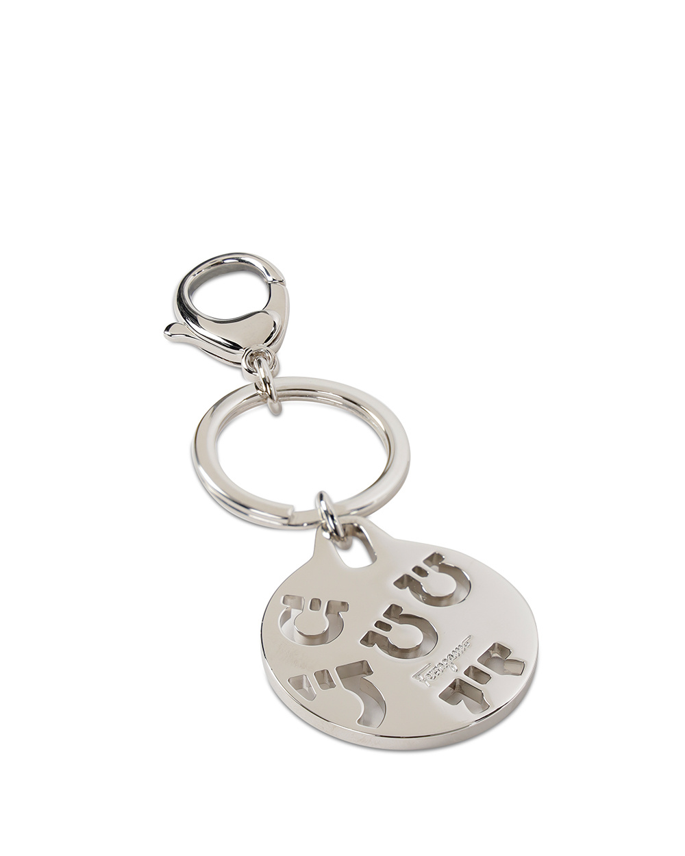 Ferragamo Logo Keychain In Red