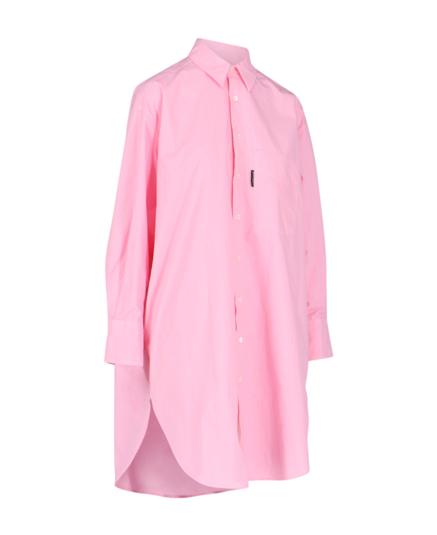 Palm Angels Overlogo Shirt Dress In Pink