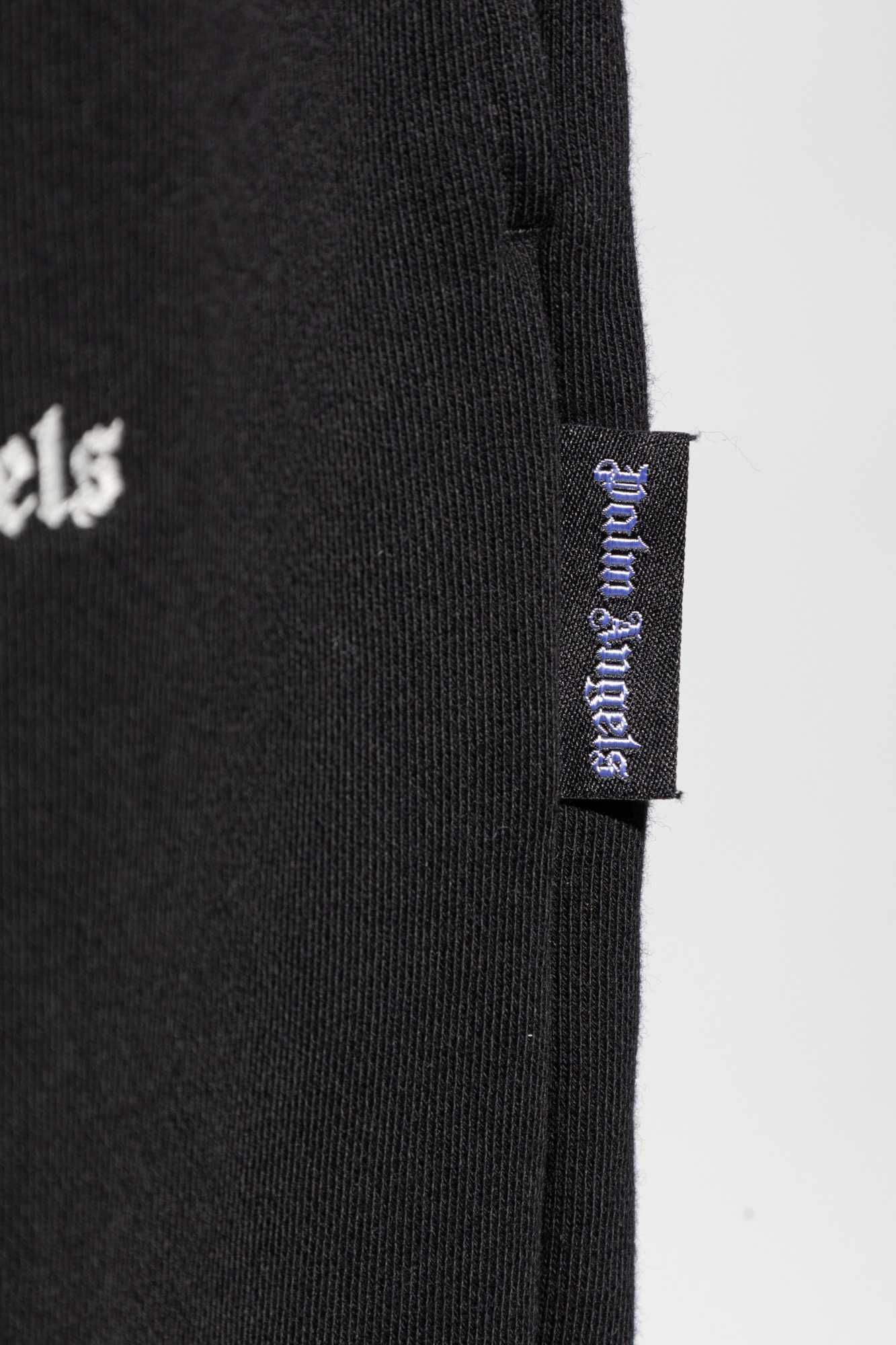 Palm Angels Logo Embroidered Sweat Pants In Black