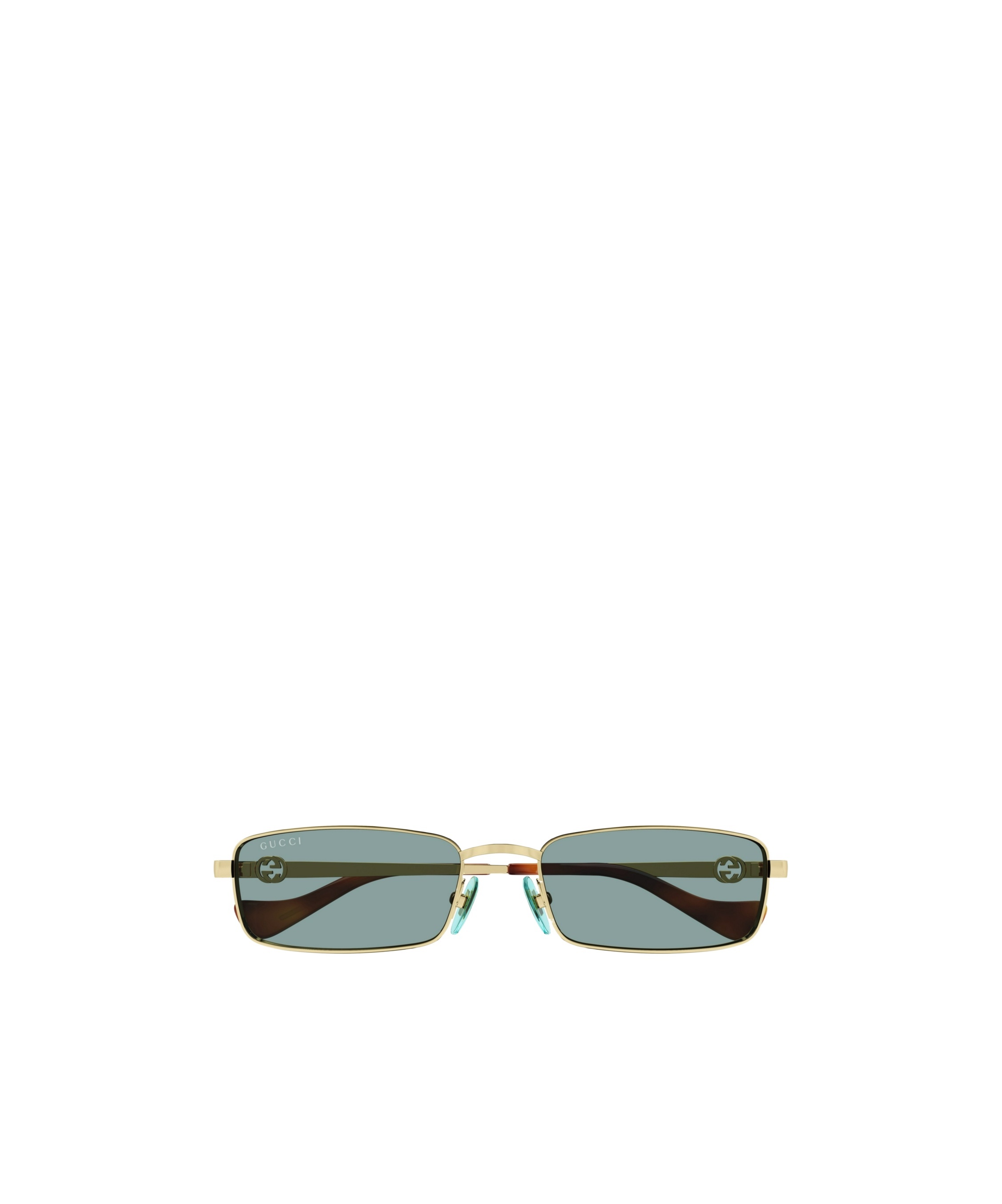 Gucci Rectangle-frame Sunglasses In Yellow