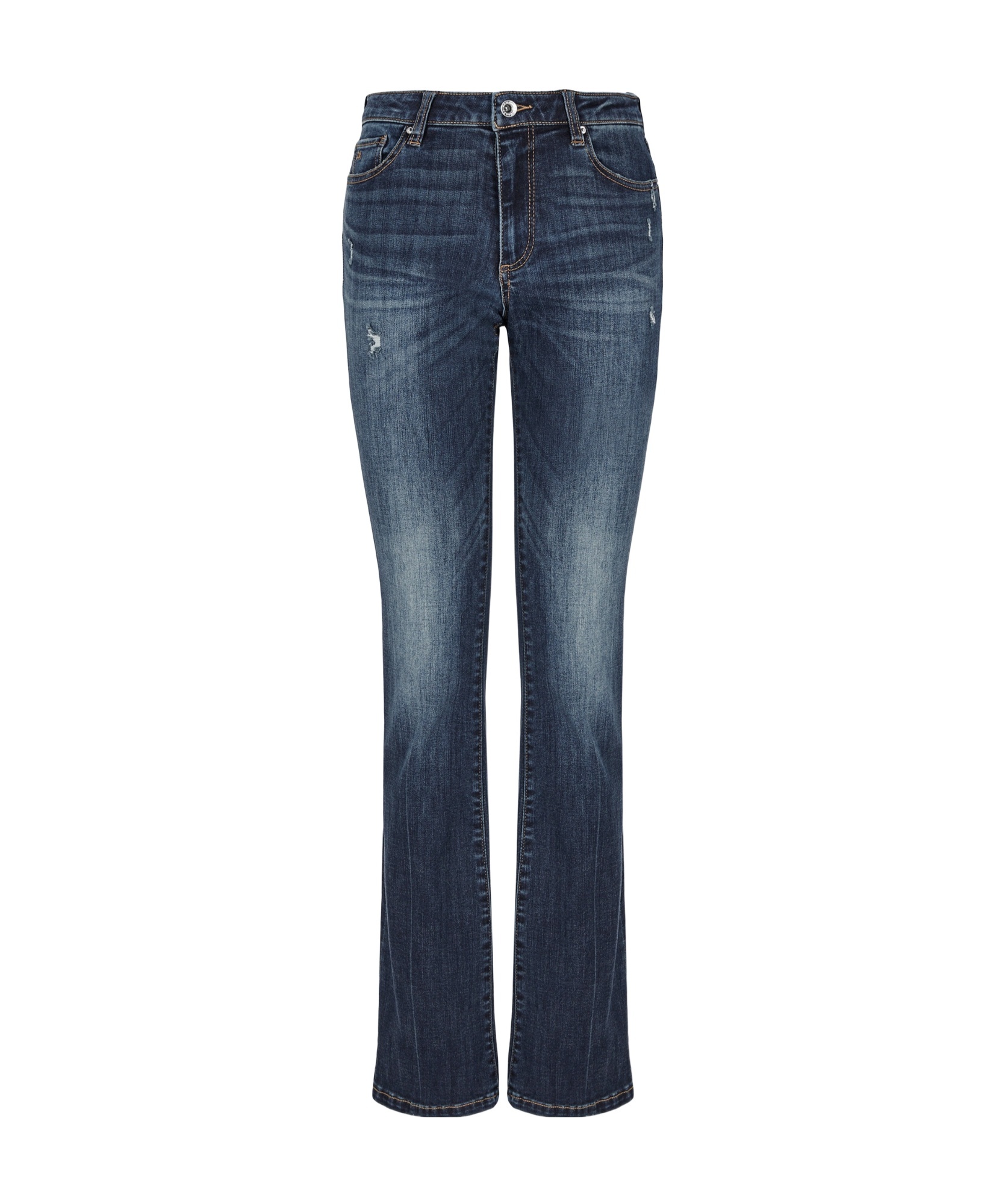 Shop Armani Exchange Multi-pocket Jeans In Denim Indigo