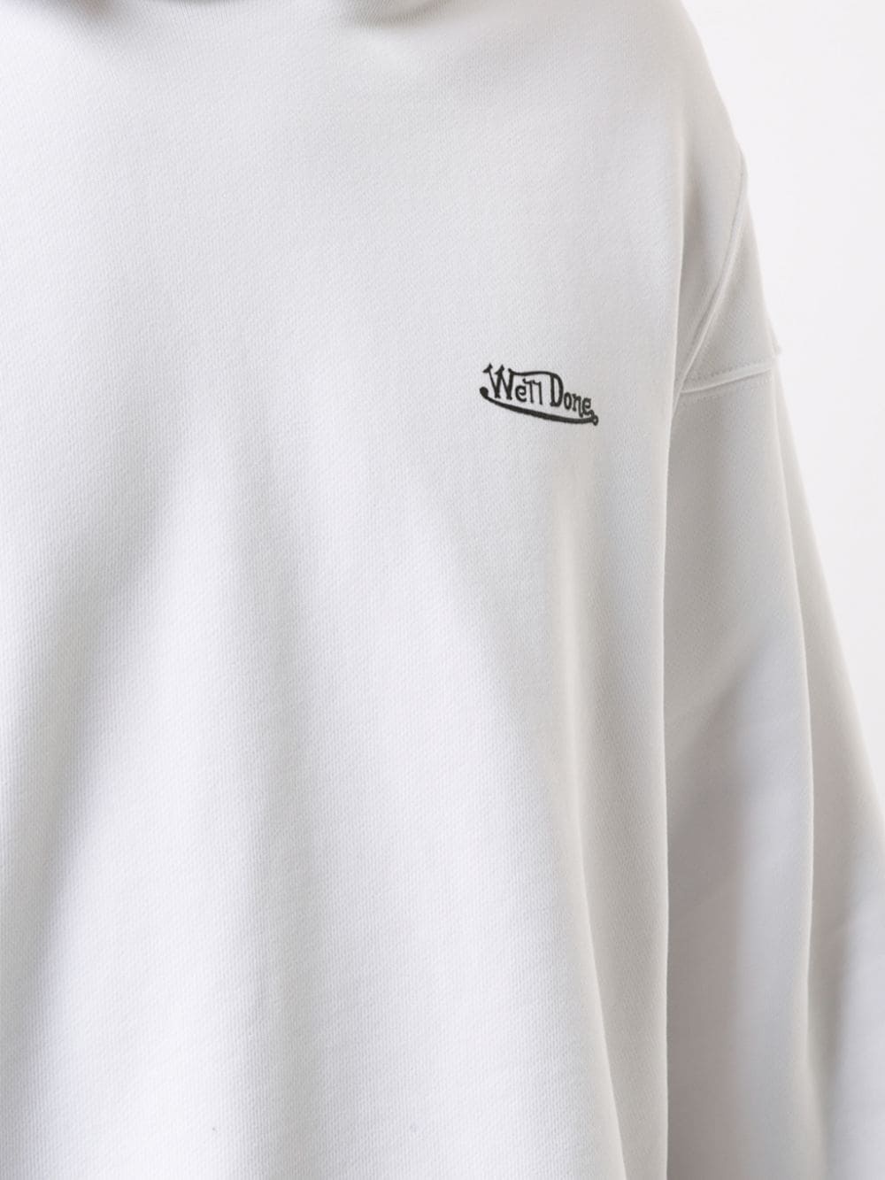 We11 Done Hooded Hoodie In White
