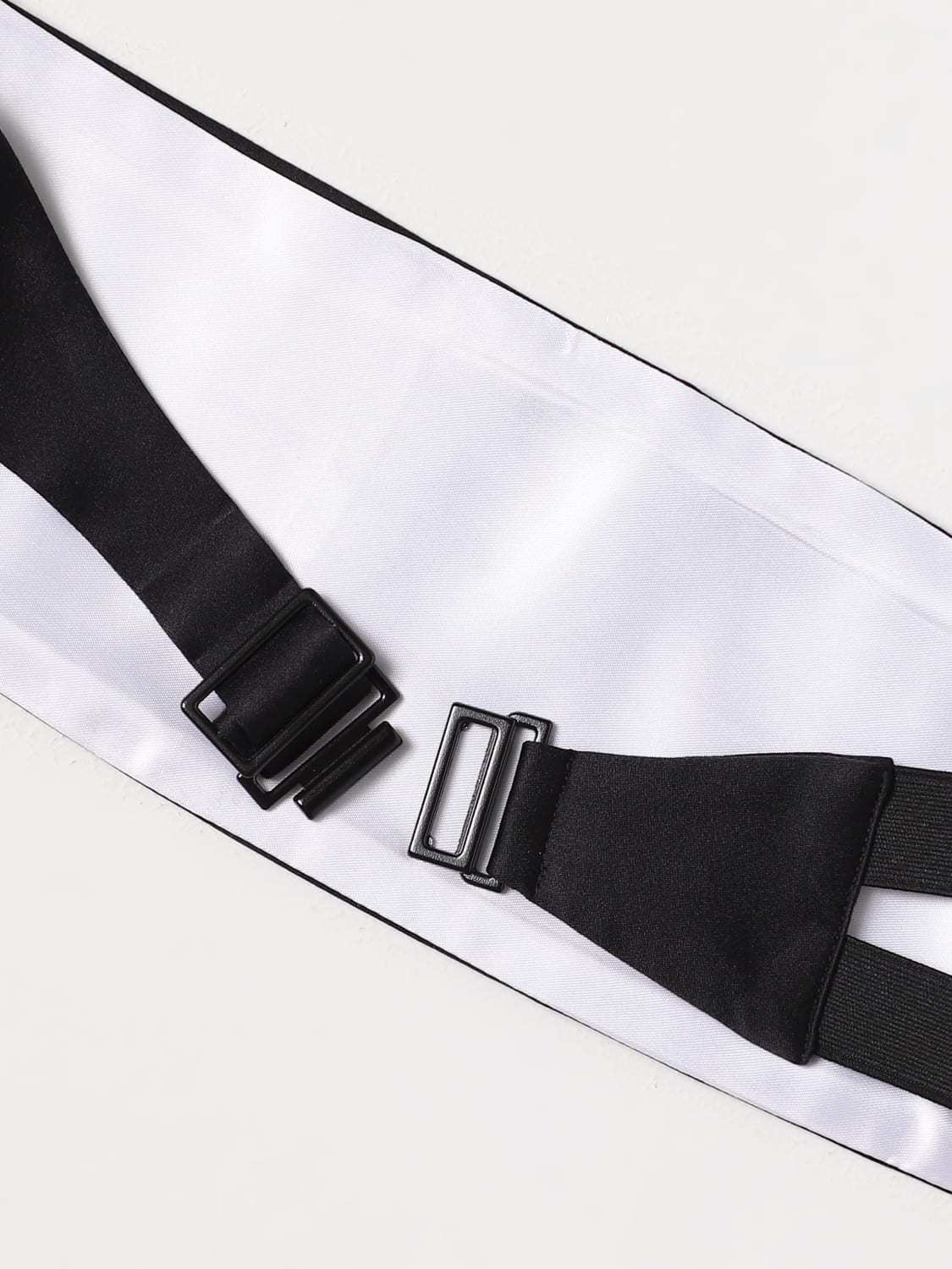 Valentino Pleated Silk Cummerbund In Black
