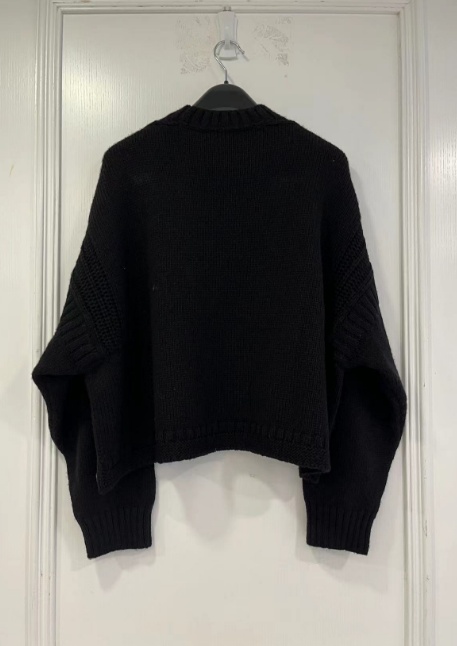 Dior Long-sleeved Sweater In Black