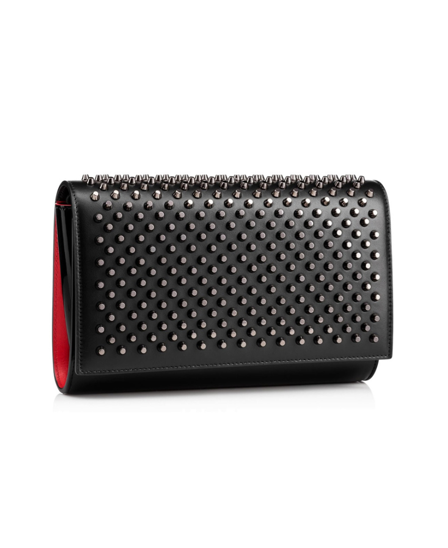 Christian Louboutin Rivet Shoulder Bag In Black